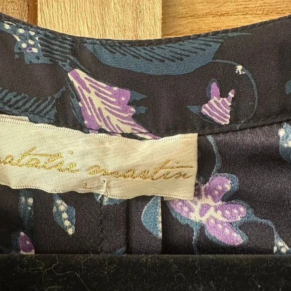 NATALIE MARTIN Fiore Maxi Dress in Lotus Print Black size L